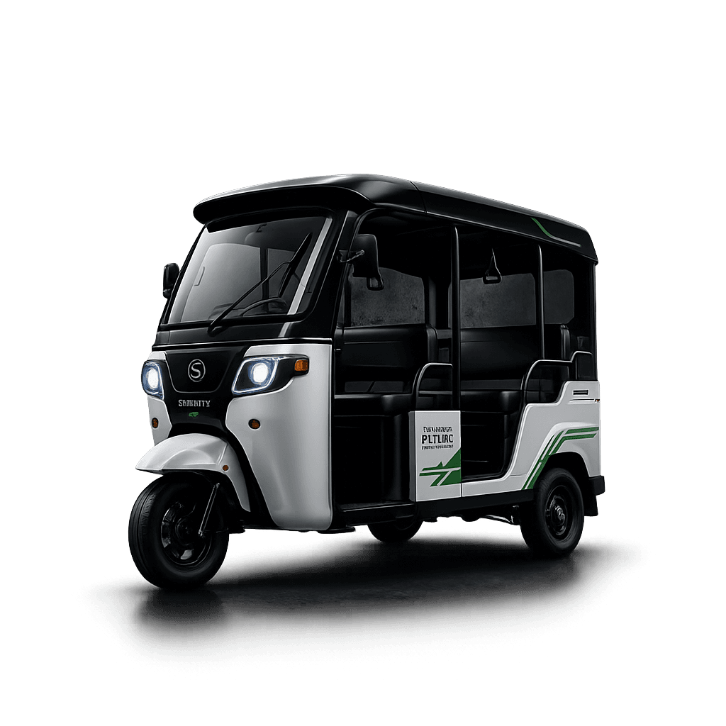 Electric rickshaw showcased by Swapno Motors